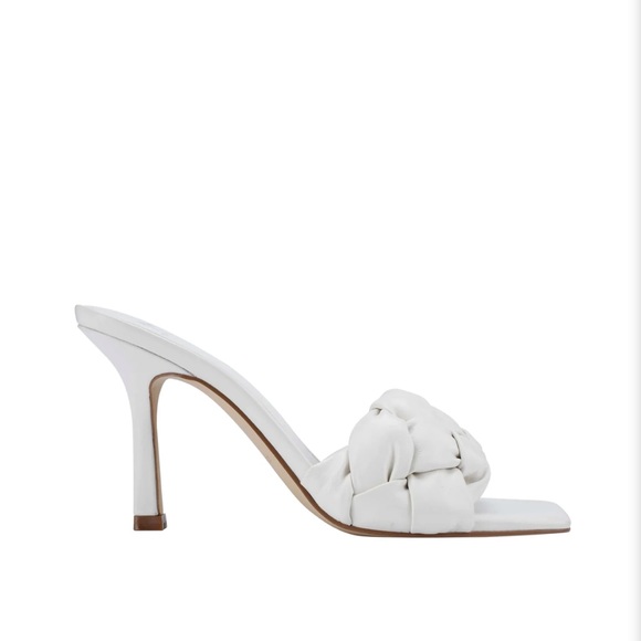 MARC FISHER BRIZO WOVEN MULE HEELED SANDALS - Picture 3 of 5